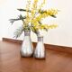 Duo vintage de vases chrome 1970