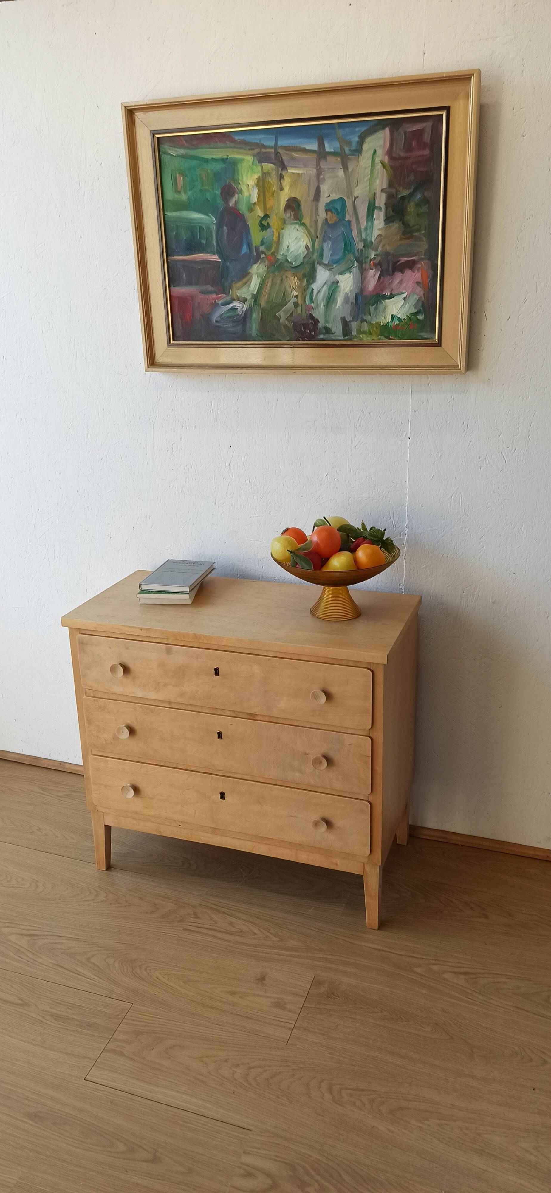 Commode simple, Suède, années 1960.