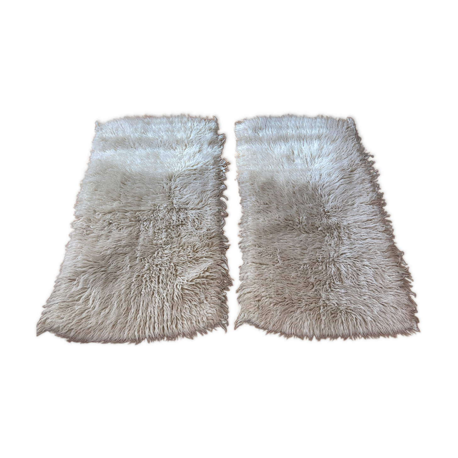 2 vintage wool pure bed descents