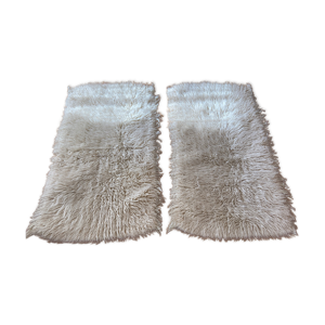 2 descentes de lit pure - laine