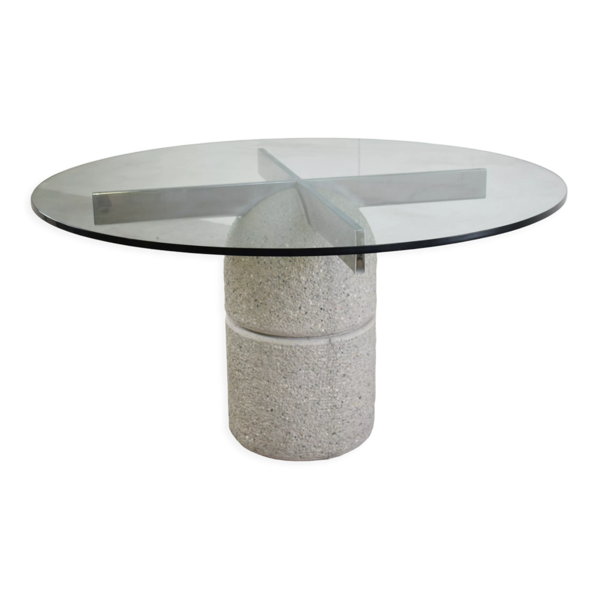 Giovanni Offredi "Paracarro" dining table for Saporiti, 1970s