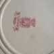 Gien's opaque porcelain plate iron earth model Matures diam 23 cm