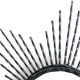 Mirror sun domed black metal, witch eye, 50 years - 62,5x62,5cm