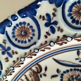 Portuguese earthenware footed dish – Outeiro Águeda – signed