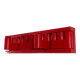 Red wall-mounted coat rack Minivip by Benanti & Brunori for Velca Legnano
