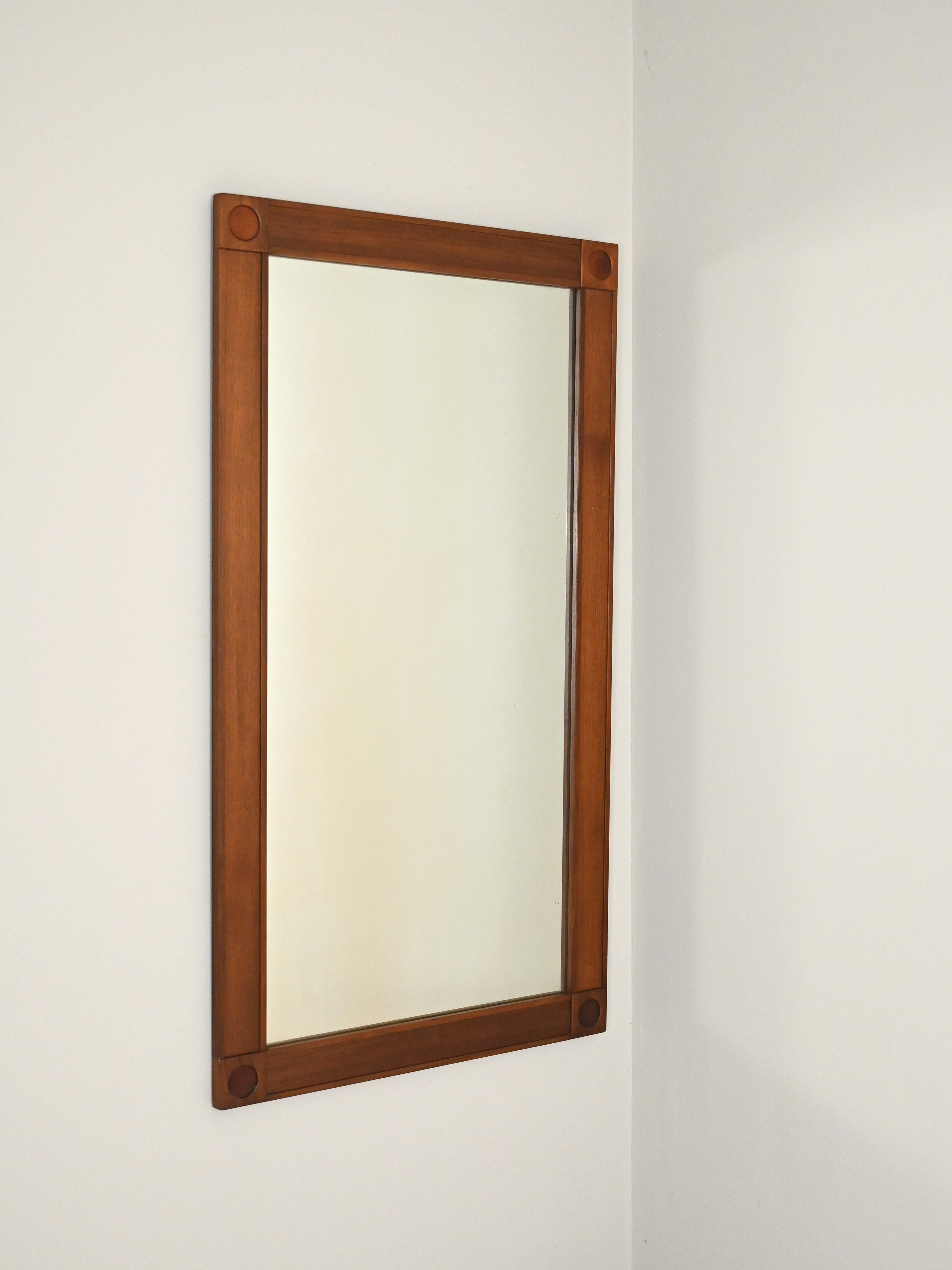 Scandinavian vintage rectangular mirror, 123x68 cm