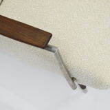 Canapé Danemark années 1960 bouclé beige