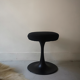 Black tulip stool cre rossi, design 1970