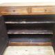 Solid walnut sideboard with 2 doors and 2 drawers, late 19th century