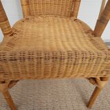 Old chair in bamboo 60s