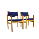 Oak armchairs -  Hans Wegner for Getama