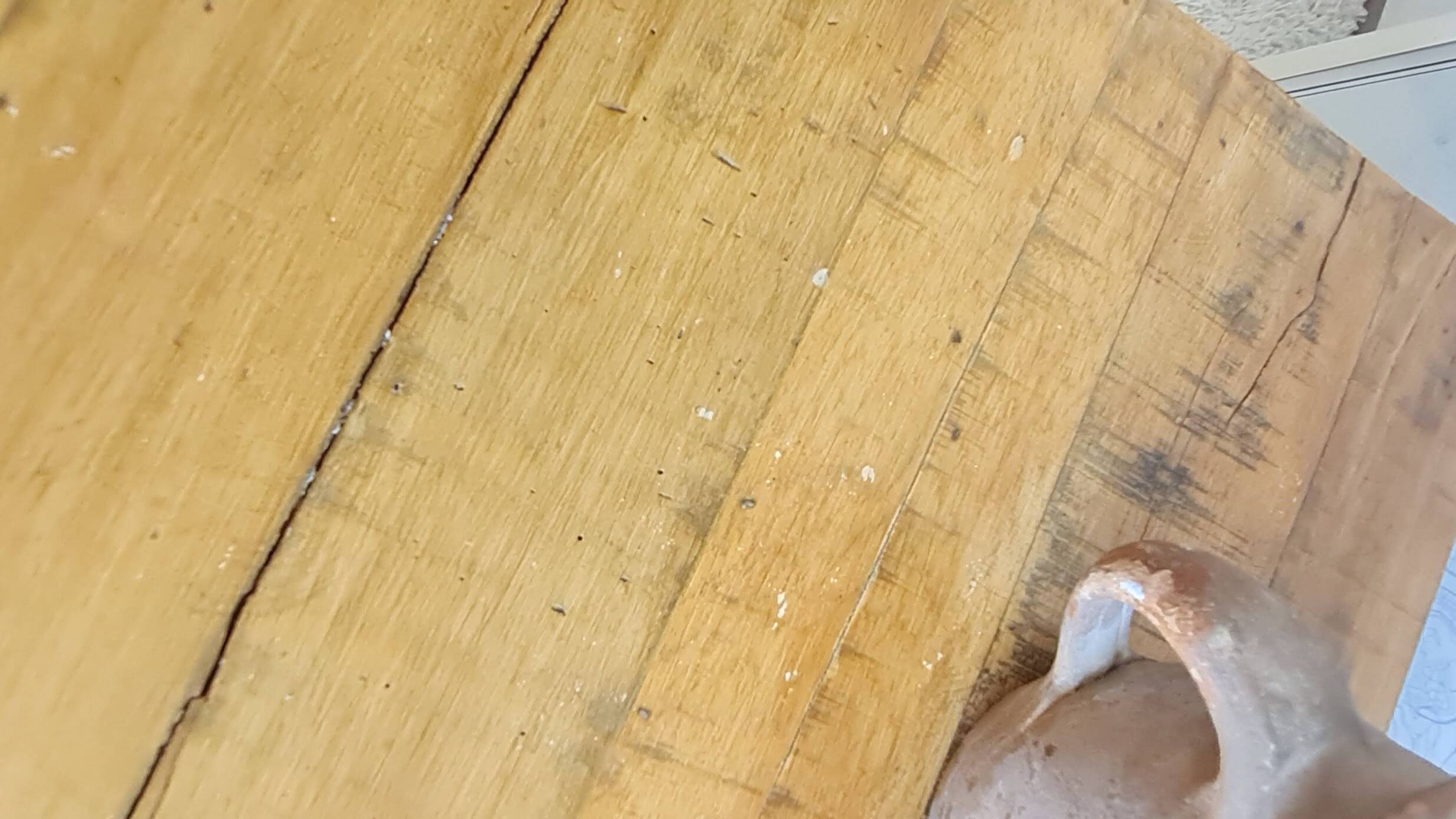Vintage rectangular wooden coffee table
