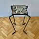 Vintage stand - small side table in mosaic tiles