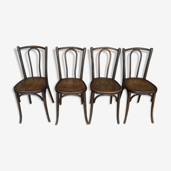 Lot de 4 chaises bistrot Baumann