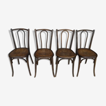 Set of 4 baumann bistro chairs in