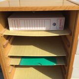 Curtain binder veneer gilded oak height 121cm