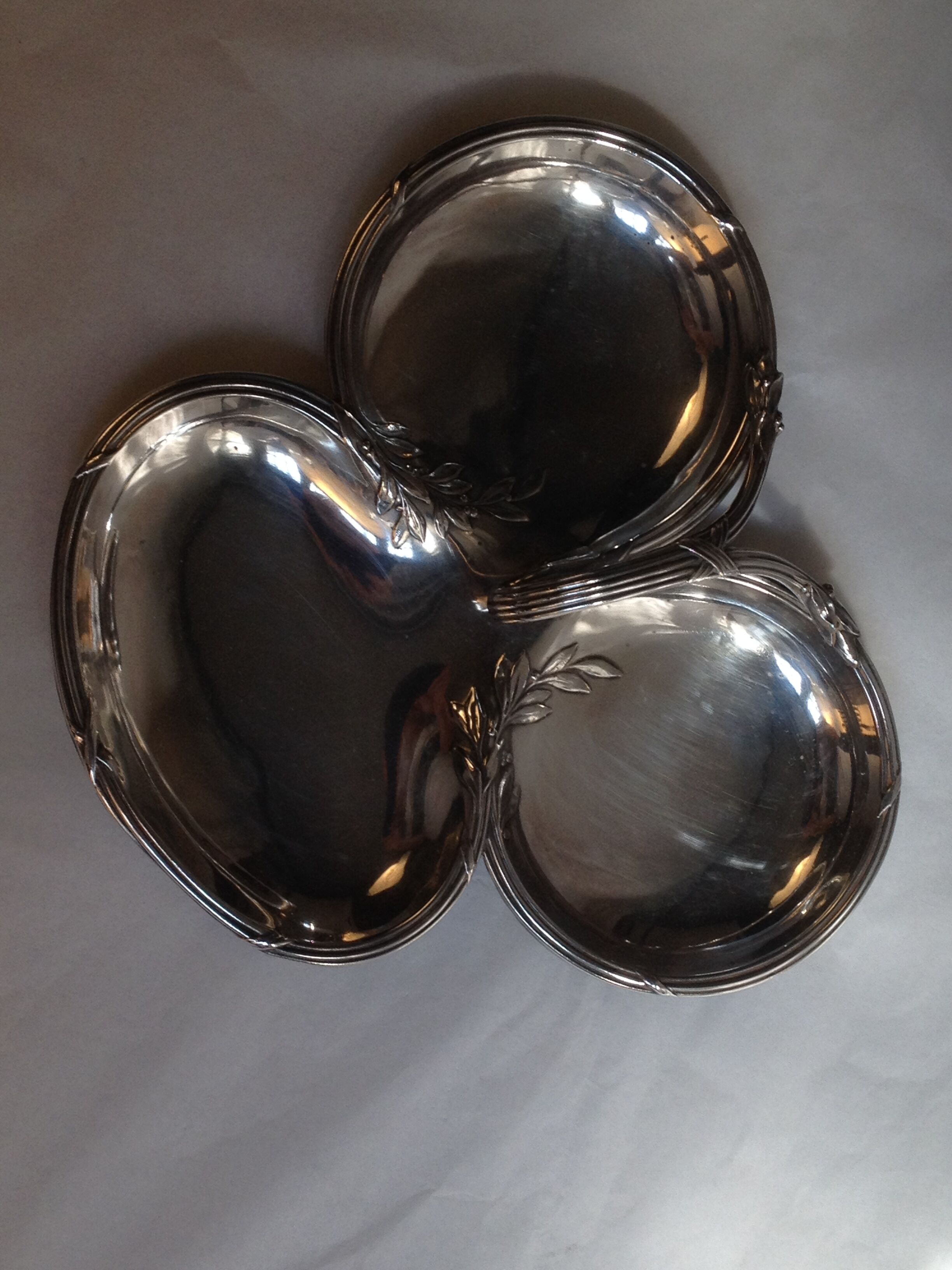 Serving dish in silver metal from the brand Gallia/Christofle