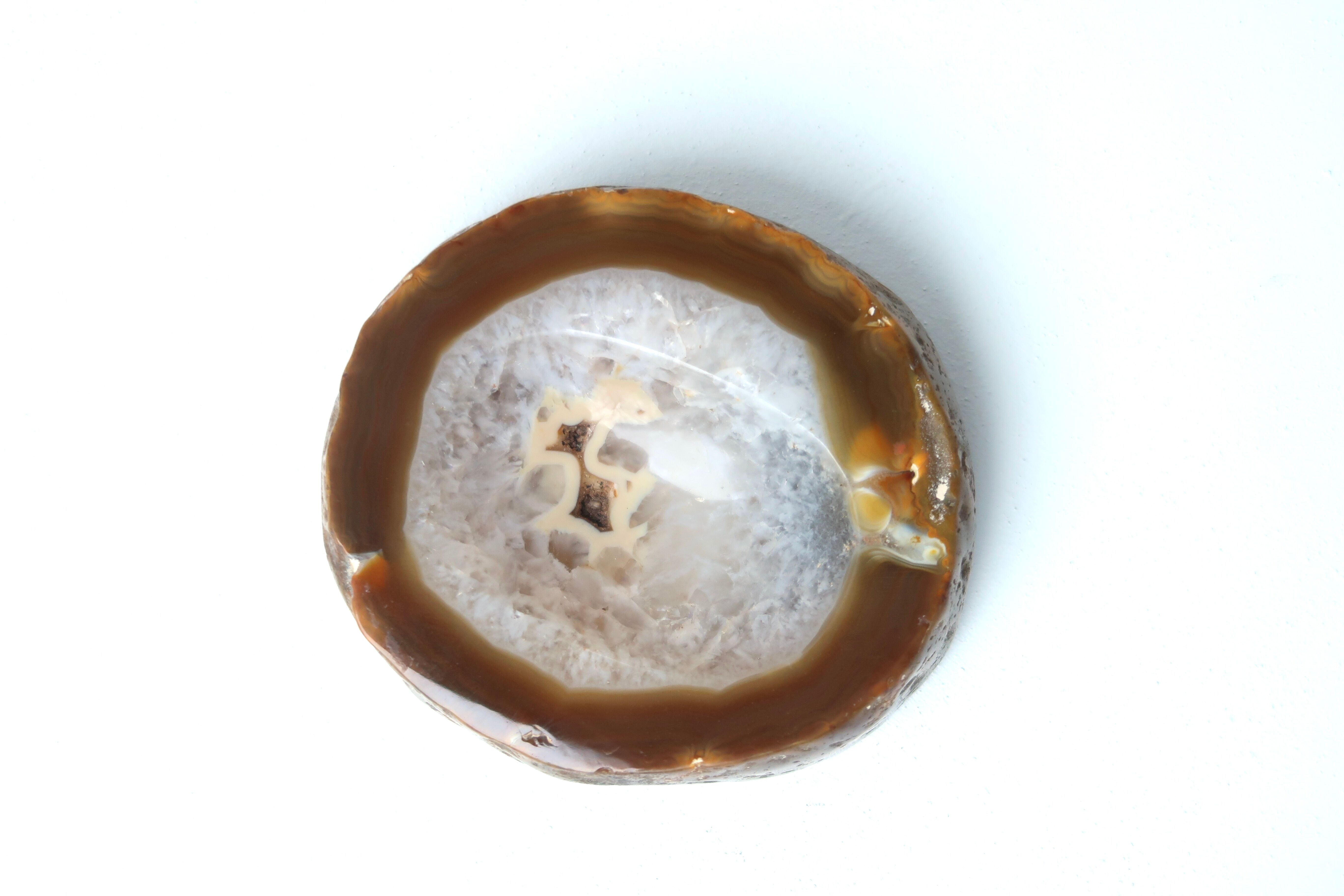 Vide poche en agate sculptée, années 70