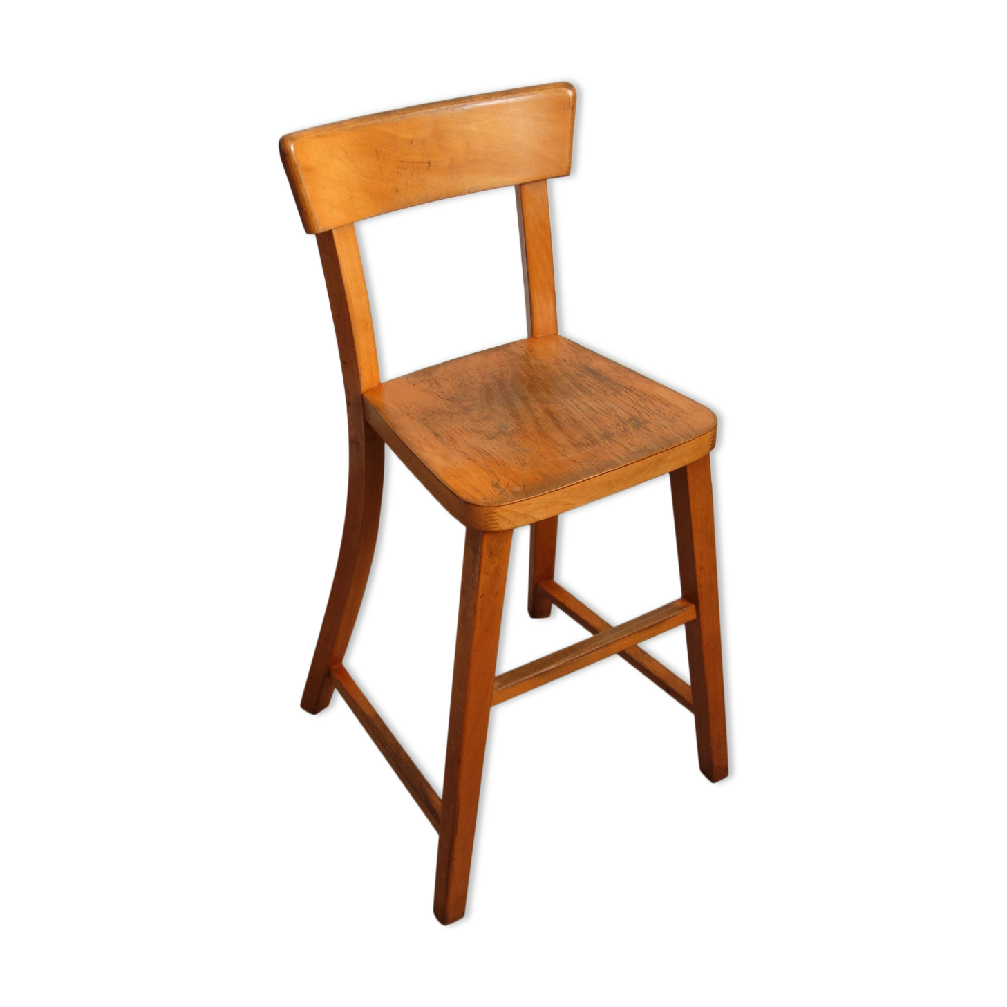 Children's wooden high chair