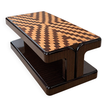 Mid-century marquetry coffee table