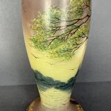 Vase en verre émaillé