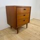 Petite commode en teck à trois tiroirs, Danemark 1960