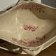 Old pink earthenware saucier Badonviller model Jasmin
