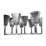 Cut crystal wine glasses