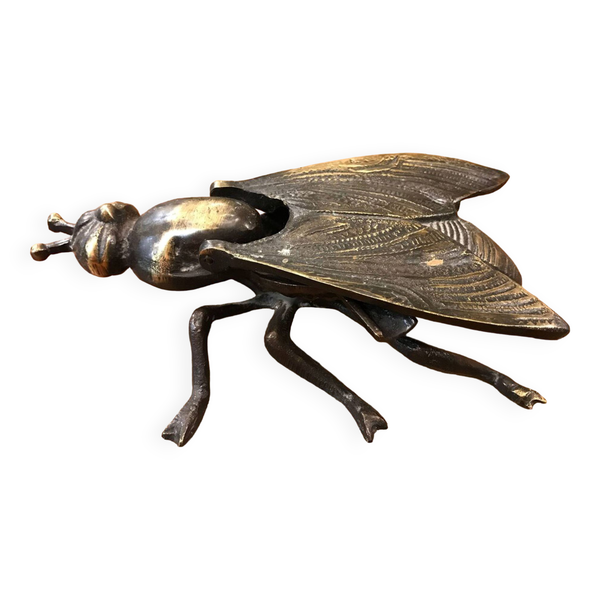 Vintage Ashtray Fly Design with Lid