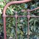 Napoleon III headboard in iron and brass L127xH139