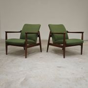 Paire de fauteuils vert GMF 64 par
Edmund Homa, Pologne 1960
