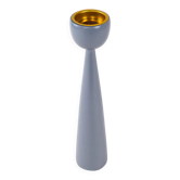 Grey candlestick, Danish design, 1970s, made in Denmark