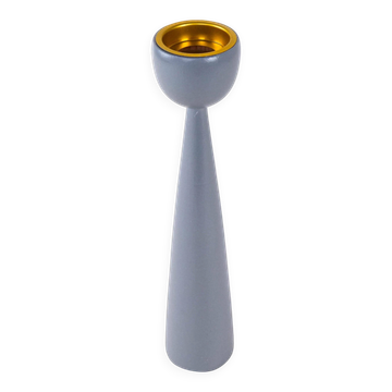 Grey candlestick, Danish design, 1970s, made in Denmark