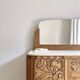 Art Deco oak sideboard with mirror (removable)