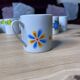 Lots de 8 tasses café vintage 70’s porcelaine