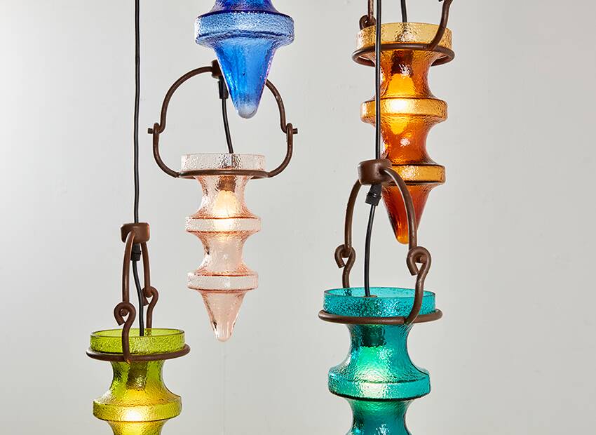 Lustre "Stalactite" de Nanny Still pour Massive & Val Saint Lambert 1960