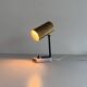 Lampe de bureau minimaliste à tête en laiton et base en marbre, années 1960, Allemagne