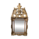 Regency period mirror with a carved and gilded wooden pediment – 18th century