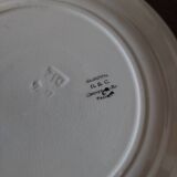 Flat plates set of six HBC Choisy le Roi Elianne decor