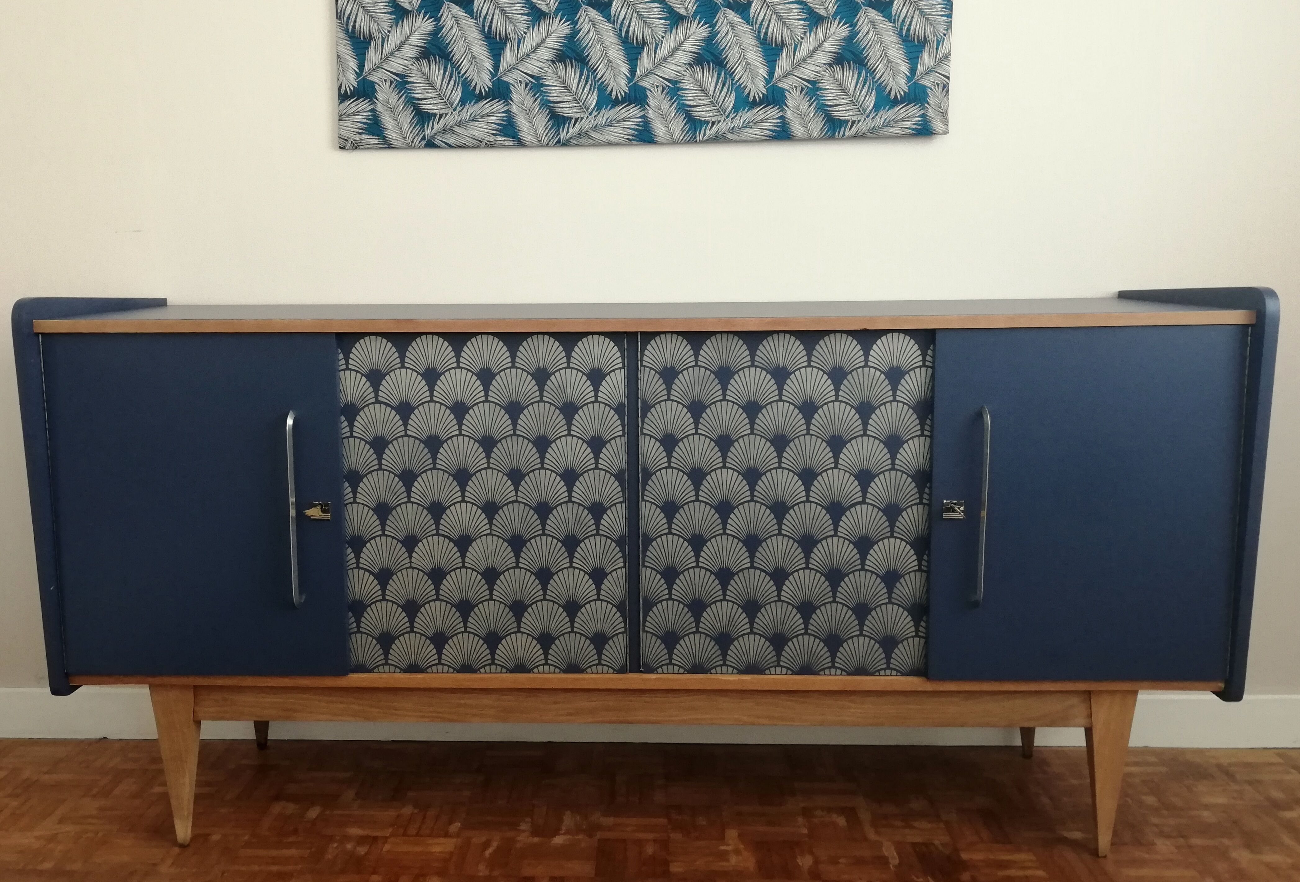 Sideboard blue night 60s reasons Deco