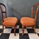 Paire de chaises basses chauffeuses style Louis Philippe