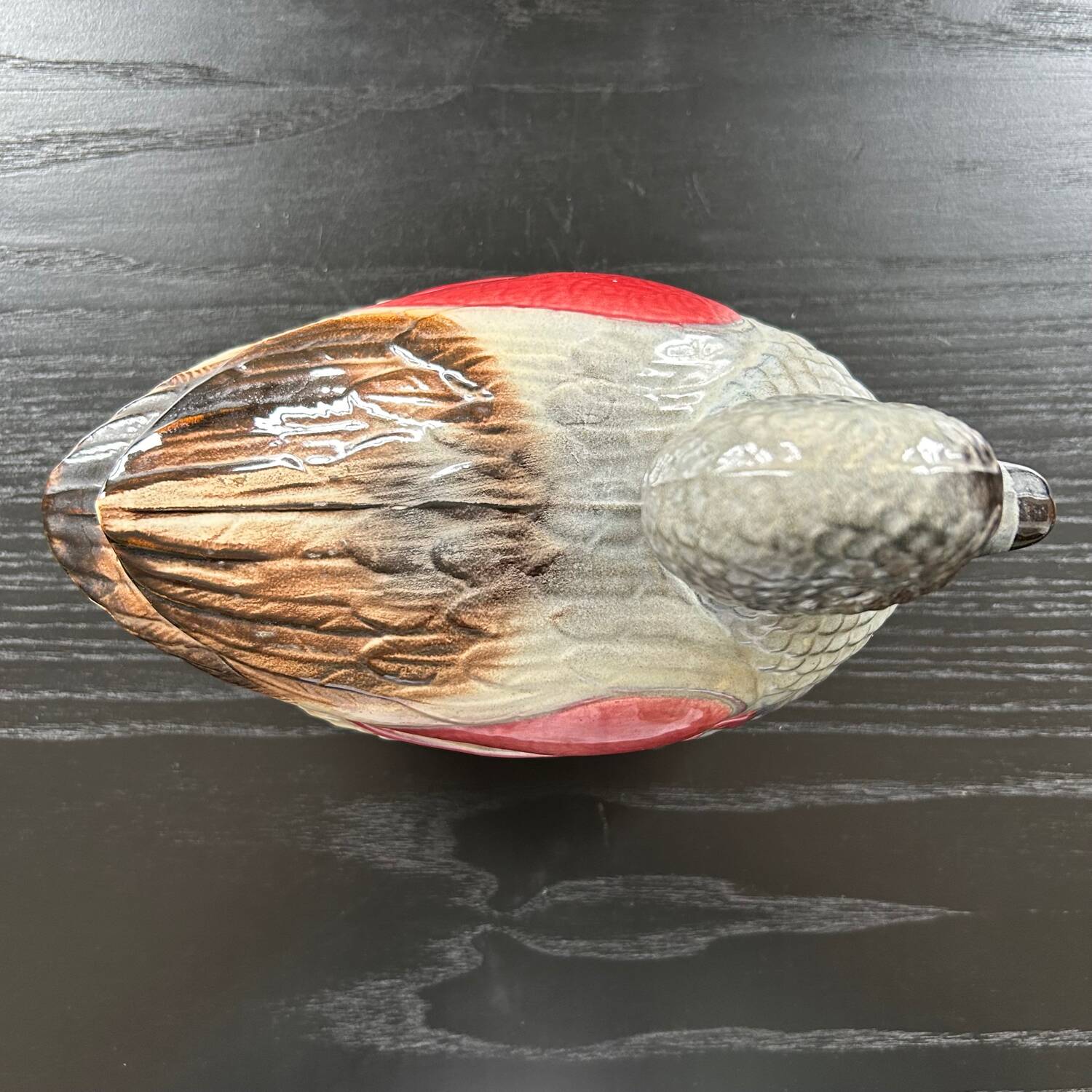 Green and pink duck terrine