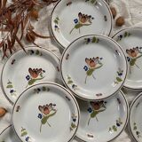 St-Clement earthenware dinner plates, 1940