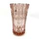 Pink crystal vase, Czech Republic, 1950s