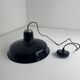 Pair of enamelled industrial workshop suspensions