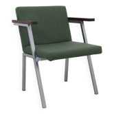 Fauteuil vintage en laine et chrome par Martin Visser pour t' Spectrum, années 1960
