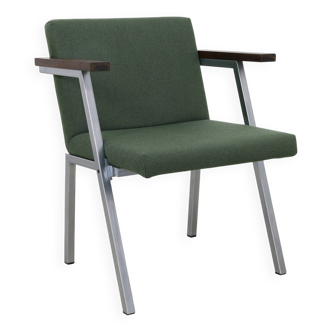 Vintage Armchair in Wool and Chrome by Martin Visser for t' Spectrum, 1960s