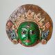 Tibetan wall mask handcrafted ethnic tribal decoration