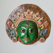 Masque mural Tibet fabrication artisanale décoration ethnique tribal