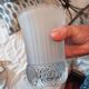 Lustre 1920 brass pressed glass engraved